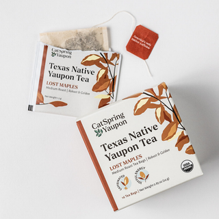 Lost Maples Medium Roast Yaupon – Bold & Complex – Loose Leaf & Teabags