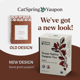 Marfa Dark Roast Yaupon – Rich & Toasty - Loose Leaf and Teabags
