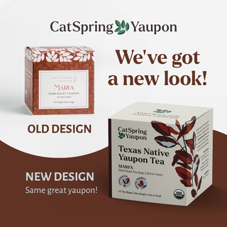 Marfa Dark Roast Yaupon – Rich & Toasty - Loose Leaf and Teabags