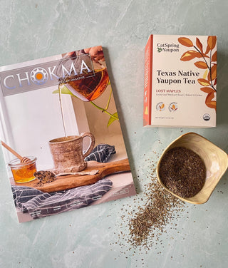 Chokma Magazine featuring CatSpring Yaupon tea