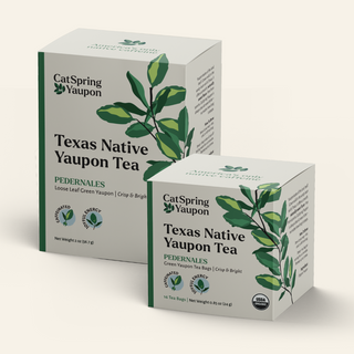 Pedernales Green Yaupon – Green Yaupon – Loose Leaf & Teabags