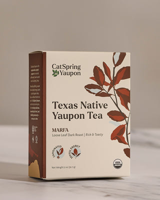 Marfa Dark Roast Yaupon — Black Yaupon Tea —  Loose Leaf (2 oz)