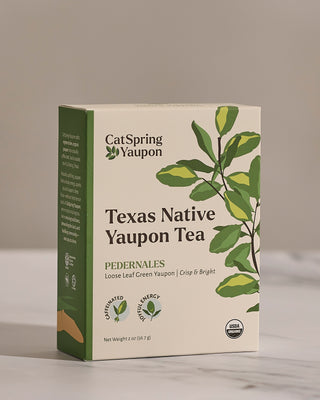 Pedernales Green Yaupon — Green Yaupon Tea — Loose Leaf (2oz)