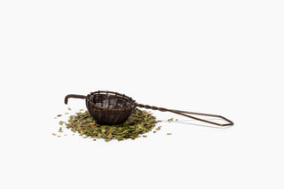Brass Strainer for Loose Leaf Yaupon Tea
