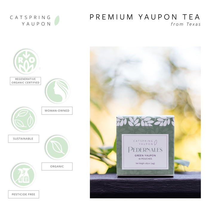 Pedernales - Green Yaupon (Loose leaf & teabags)